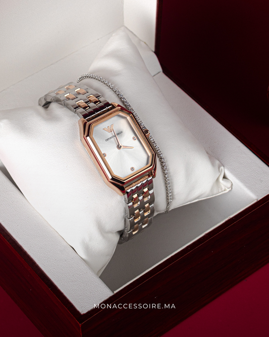 Pack Armani Montre & Bracelet