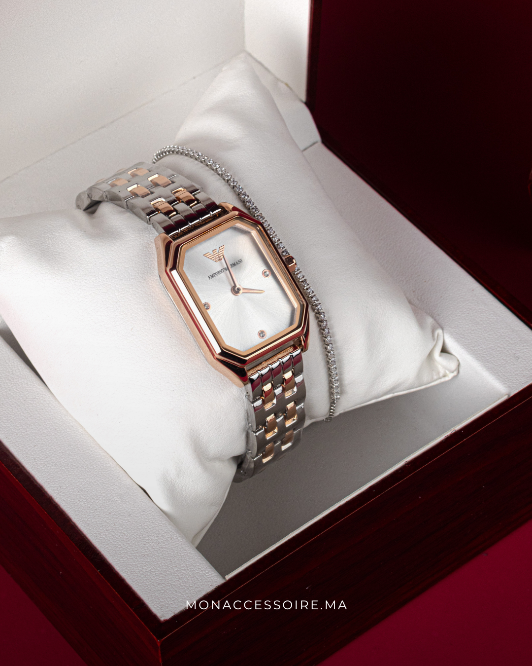 Pack Armani Montre & Bracelet